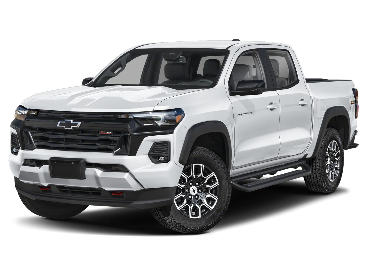 2026 Chevrolet Colorado Z71 in Summit White — front three-quarter view