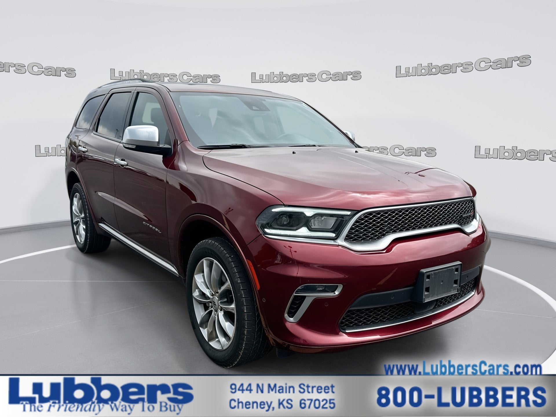 2023 Dodge Durango Citadel in Red — front three-quarter view