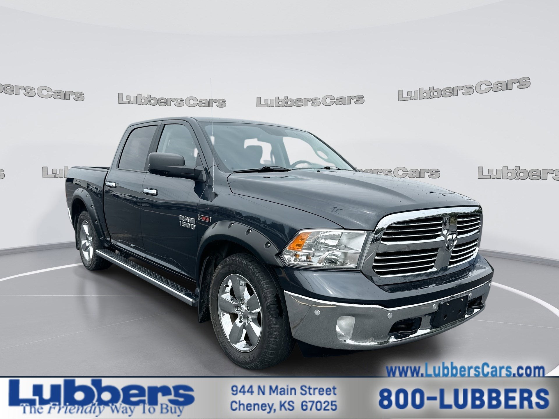2018 RAM 1500 Big Horn in Gray — front three-quarter view