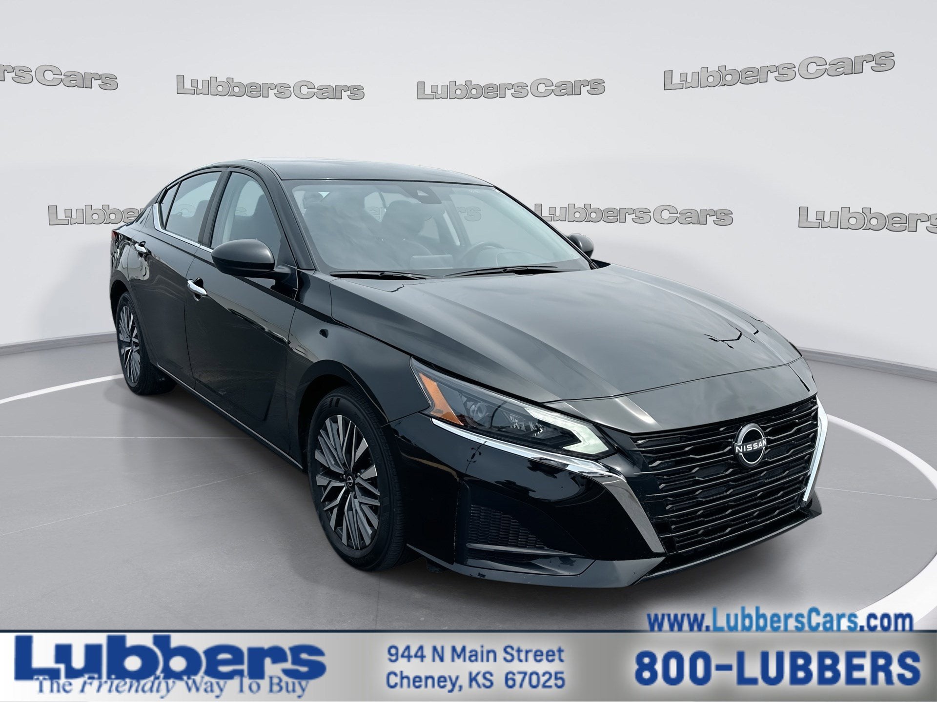 2025 Nissan Altima SV in Black — front three-quarter view