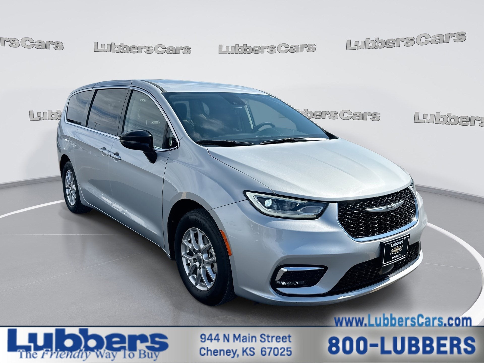 2024 Chrysler Pacifica Touring L in Silver — front three-quarter view