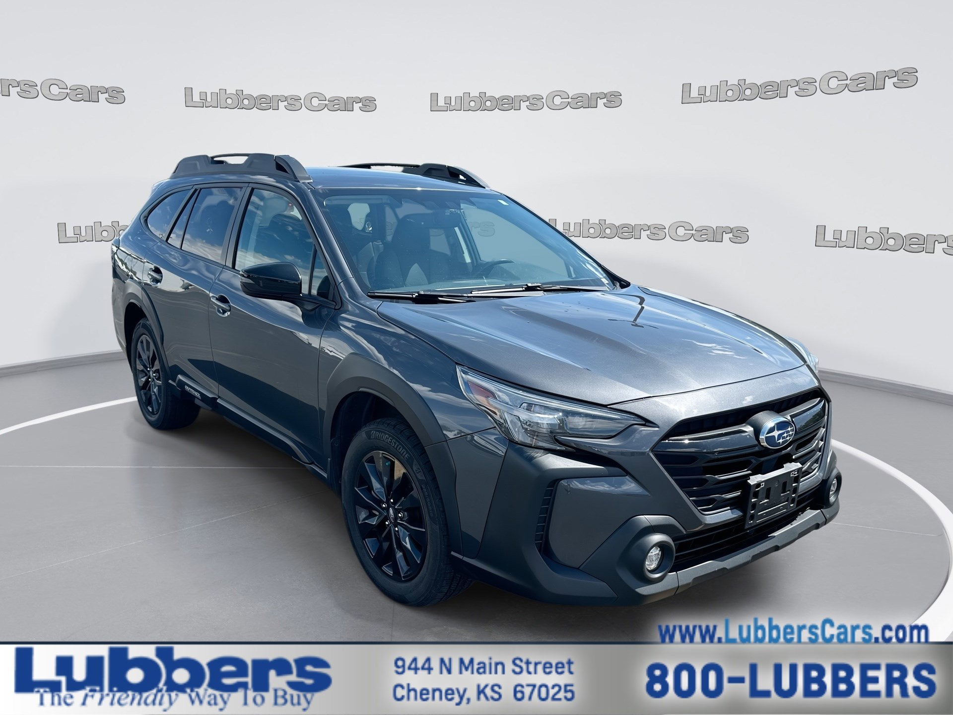 2023 Subaru Outback Onyx Edition in Grey — front three-quarter view