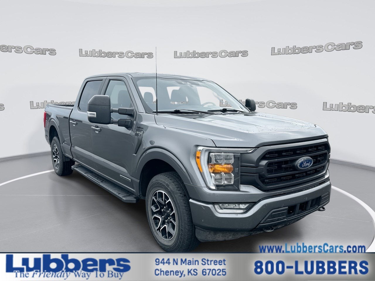 2022 Ford F-150 XLT in Carbonized Gray Metallic — front three-quarter view