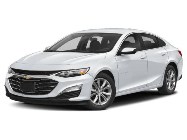 2023 Chevrolet Malibu LT in Summit White — front three-quarter view