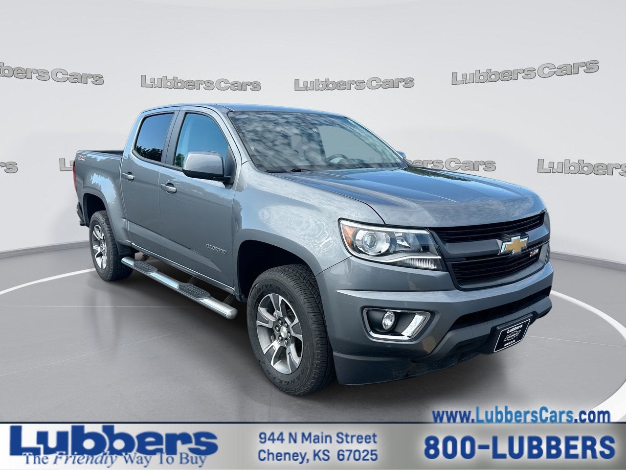 2020 Chevrolet Colorado 4WD Z71 in Satin Steel Metallic — front three-quarter view