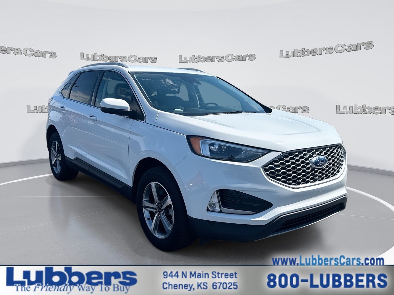 2024 Ford Edge SEL in Oxford White — front three-quarter view