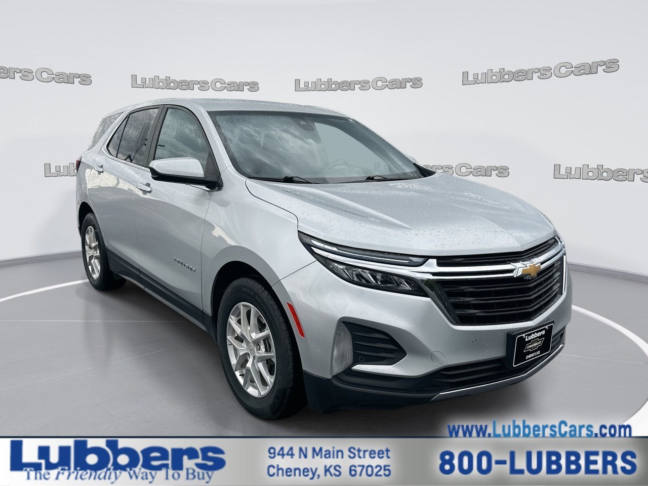 2022 Chevrolet Equinox LT in Silver Ice Metallic — front three-quarter view